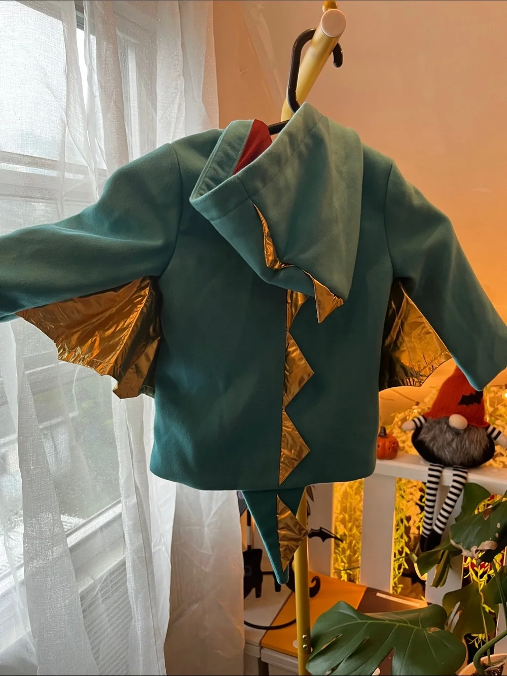 Cat & Jack Teal Hooded Jacket with Gold Panels